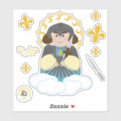 Sticker Saint Jean d'Arc (Feuille)