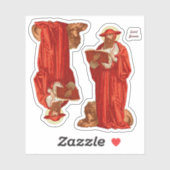 Sticker Saint Jérôme, cardinal avec Lion (P 004) (Feuille)