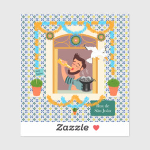 Sticker Saint John Portugais Festa Voisin