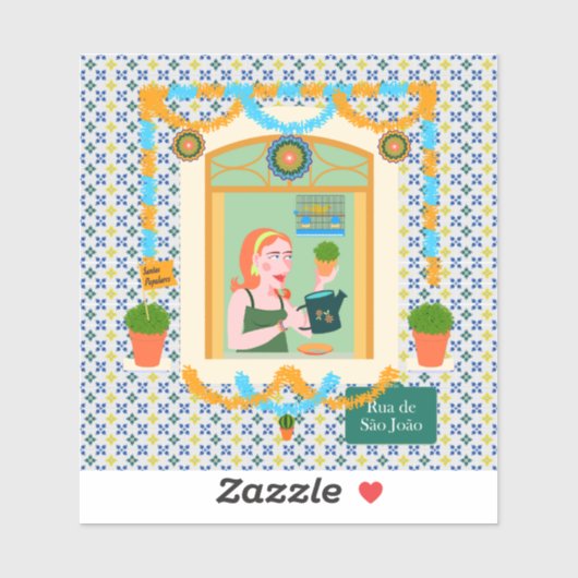 Sticker Saint John Portugais Festa Voisin (Feuille)