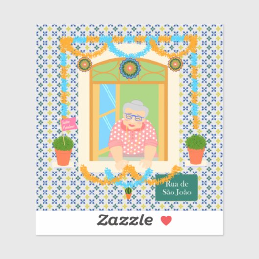 Sticker Saint John Portugais Festa Voisin (Feuille)