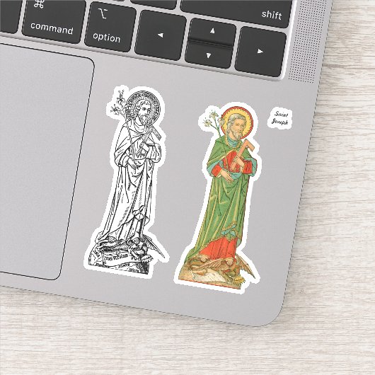 Sticker Saint Joseph, protecteur de l'Église - 2 Différent (Détail)