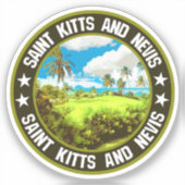 Sticker Saint-Kitts-et-Nevis (Recto)
