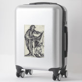 Sticker Saint Martin de Tours Gravure d'art (Sur valise)