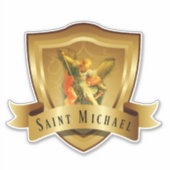 Sticker Saint Michel Bouclier Ange (Devant)