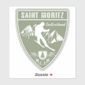Sticker Saint Moritz Suisse (Feuille)