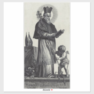 Sticker Saint Patrick Apôtre d'Irlande Art monochrome