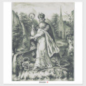 Sticker Saint Patrick patron de l'Irlande (Feuille)