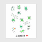 Sticker Saint Patrick's Day (Feuille)