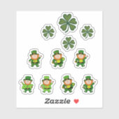 Sticker Saint Patrick's Day (Feuille)