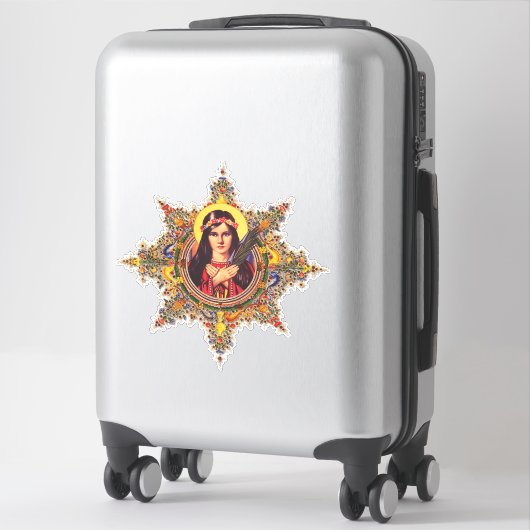 Sticker Saint Philomena (Sur valise)