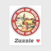 Sticker Saint Pierre et Miquelon (Feuille)