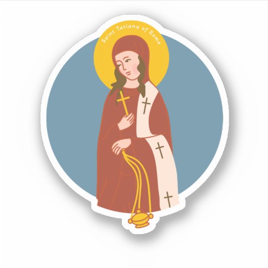Sticker Saint Tatiana de Rome (Devant)