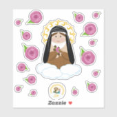 Sticker Saint-Thérèse (Feuille)