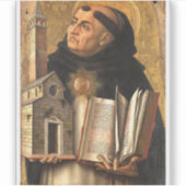 Sticker Saint Thomas d'Aquin Docteur de la Vérité (Devant)