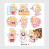 Sticker Saint Valentin (Feuille)