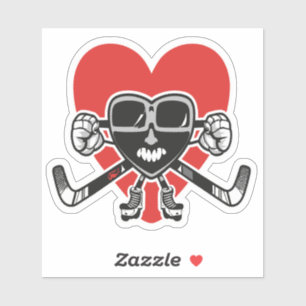 Sticker Saint-Valentin amour Cœur montrant des compétences