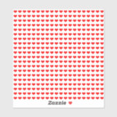 Sticker Saint Valentin Coeur rouge Motif mignon Cool 2022 (Feuille)