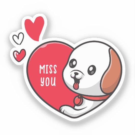 Sticker Saint Valentin, Mlle vous (Recto)