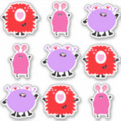 Sticker Saint Valentin Monster (Devant)