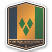 Sticker Saint-Vincent-et-les Grenadines (Devant)