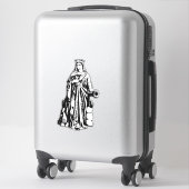 Sticker Sainte-Barbe la Grande Martyre Art Graphique Sacré (Sur valise)