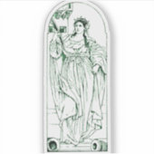 Sticker Sainte-Barbe Vierge et martyre (Devant)