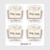 Sticker Sainte Bible chrétienne (Feuille)