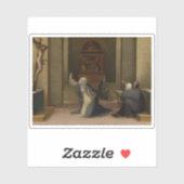 Sticker Sainte Catherine de Sienne recevant la Stigmata (Feuille)