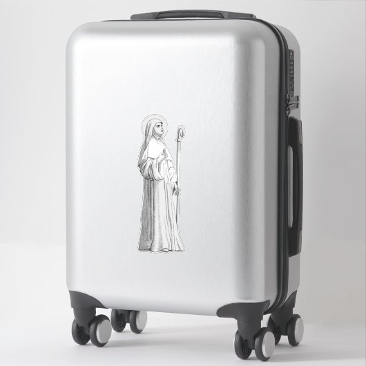 Sticker Sainte Catherine de Sienne Vierge (Sur valise)