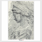 Sticker Sainte Cecilia Vierge et martyr (Feuille)