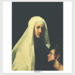 Sticker Sainte Françoise de Rome Ange Gardien Beaux-Arts
