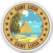 Sticker Sainte-Lucie (Recto)