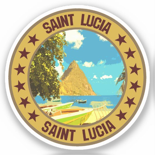 Sticker Sainte-Lucie (Recto)