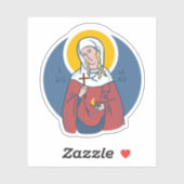 Sticker Sainte-Lucie (Feuille)