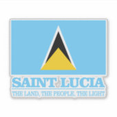 Sticker Sainte-Lucie (Devant)