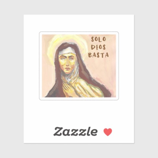 Sticker Sainte Thérèse d'Avila (Feuille)