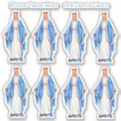 Sticker Sainte Vierge Catholique Sainte Vierge Marie Vinyl (Devant)