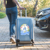 Sticker Sainte Vierge Marie Florale Vérone Vinyle (Valise Insitu)