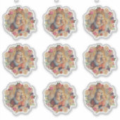 Sticker Sainte Vierge Marie Jésus Religieux (Devant)