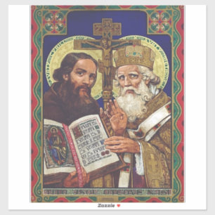 Sticker Saints Cyrille et Méthode Patrons de l'Europe
