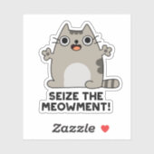 Sticker Saisir Le Mot De Chat Positif De L'Approvisionneme (Feuille)