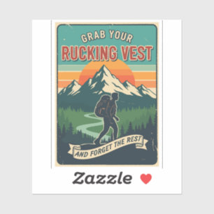 Sticker Saisissez Votre Vestiaire de Rucking et Oubliez le