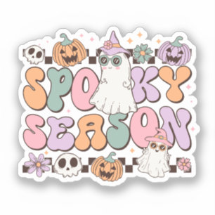 Sticker Saison éffrayante Rétro Super