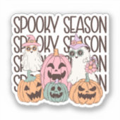 Sticker Saison éffrayante Rétro Super (Recto)