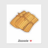 Sticker Saison mexicaine authentique de Tamales (Feuille)