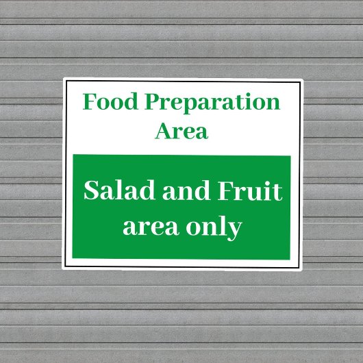 Sticker Salade de préparation alimentaire et fruits