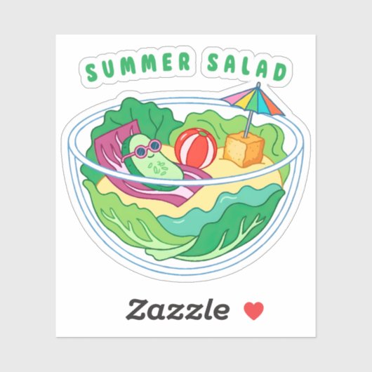 Sticker Salade d'été (Feuille)