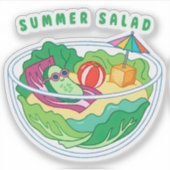Sticker Salade d'été (Devant)