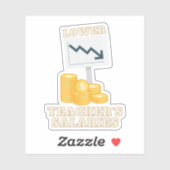 Sticker Salaires inférieurs de l'enseignant (Feuille)